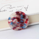 Acetate Wave Harajuku Round Earrings Pendant 4pcs