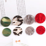 DIY Acetate Disc Earrings Material Pendant PURPLEGRAPE 10pcs