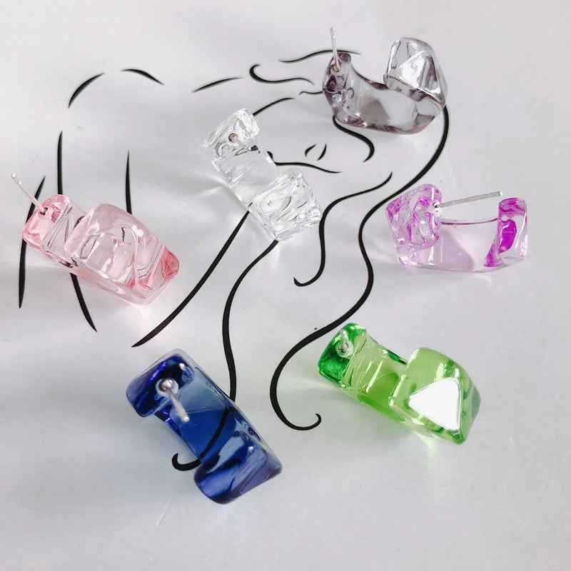 DIY Jelly C-shaped Earrings Accessories Material