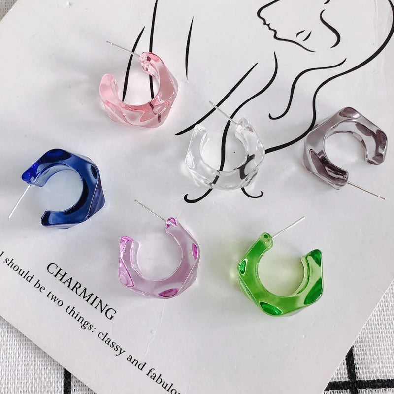 DIY Jelly C-shaped Earrings Accessories Material