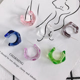 DIY Jelly C-shaped Earrings Accessories