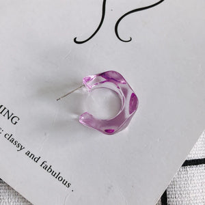 DIY Jelly C-shaped Earrings Accessories Material