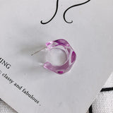 DIY Jelly C-shaped Earrings Accessories