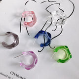 DIY Jelly C-shaped Earrings Accessories
