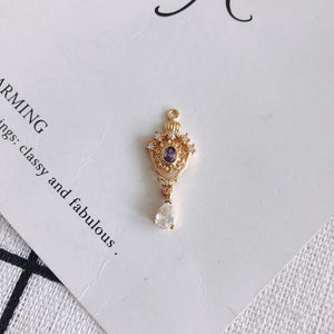 Crown Hollow Pendant Necklace Bracelet Set