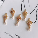 Crown Hollow Pendant Necklace Bracelet Set