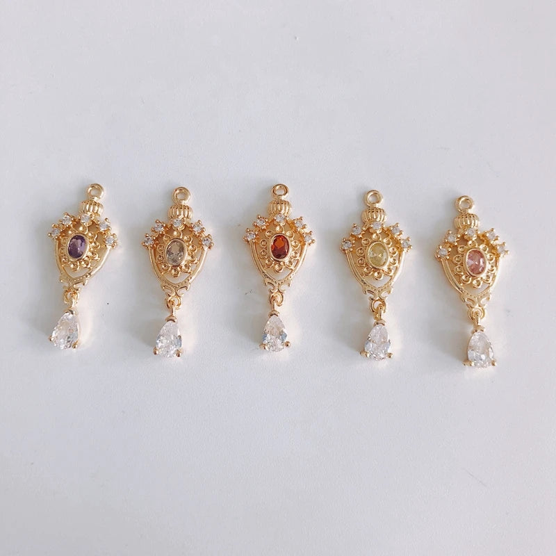 Crown Hollow Pendant Necklace Bracelet Set
