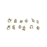 DIY Nail Art Zircon Gemstone Copper Ornament