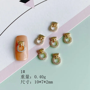 DIY Nail Art Zircon Gemstone Copper Ornament