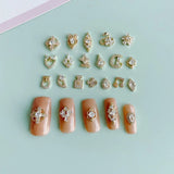 DIY Nail Art Zircon Gemstone Copper Ornament