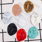 Resin Bump Round Geometry Earring Pendant Necklace Bracelet Charms 80pcs