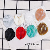 Resin Bump Round Geometry Earring Pendant Necklace Bracelet Charms 80pcs