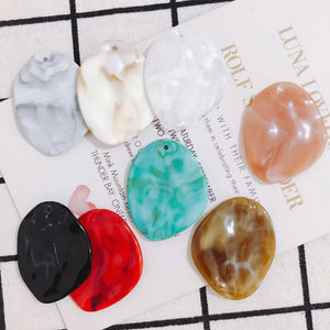 Resin Bump Round Geometry Earring Pendant Necklace Bracelet Charms 80pcs