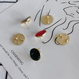 Alloy Oil Drop Earrings Jewelry Accessories Material