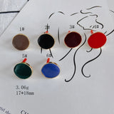 Alloy Oil Drop Earrings Jewelry Accessories Material