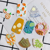 Cartoon Leaf Acrylic Acetic Acid Pendant Earring Necklace Charms 20pcs