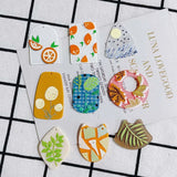 Cartoon Leaf Acrylic Acetic Acid Pendant Earring Necklace Charms 20pcs
