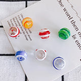 DIY Striped Glass Bead Necklace Bracelet Jewelry Accessories