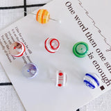 DIY Striped Glass Bead Necklace Bracelet Jewelry Accessories
