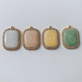 DIY Smudge Milk Tea Pendant Earrings Necklace Jewelry Material