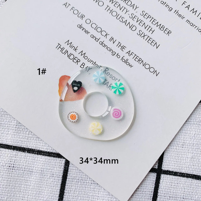 20pcs Acrylic Geometric Earring Charms DIY Jewelry Accessory