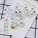 20pcs Acrylic Geometric Earring Charms DIY Jewelry Accessory