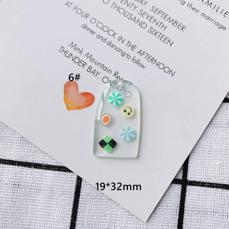 DIY Jewelry Accessories Acrylic Irregular Earrings Charms 20pcs