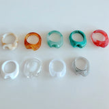 Transparent Smudge Ring Jewelry Accessories Material