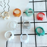 Transparent Smudge Ring Jewelry Accessories Material