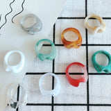 Transparent Smudge Ring Jewelry Accessories Material