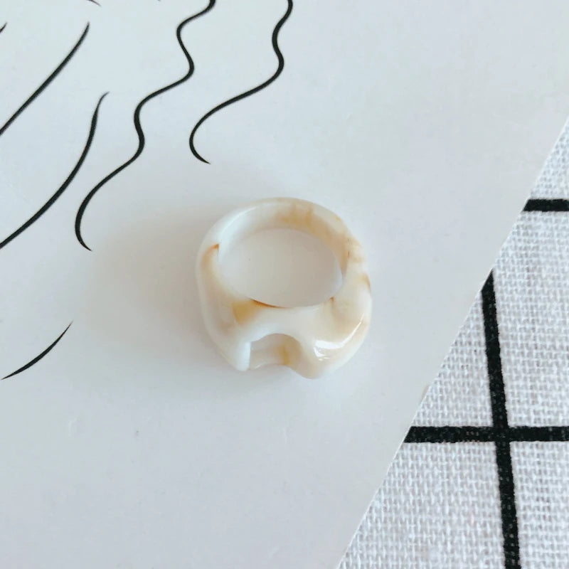 Transparent Smudge Ring Jewelry Accessories Material