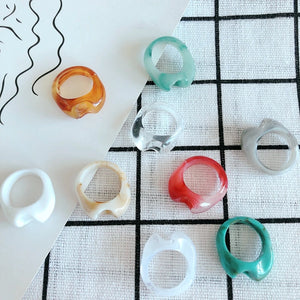 Transparent Smudge Ring Jewelry Accessories Material