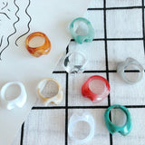 Transparent Smudge Ring Jewelry Accessories Material