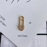 DIY Bear Rose Number Letter Small Pendant Earrings