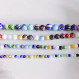 DIY Mixed Glass Thousand Flower Beaded Ball Necklace Bracelet Accessories