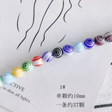 DIY Mixed Glass Thousand Flower Beaded Ball Necklace Bracelet Accessories