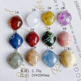 Cream Water Ripple Pendant for DIY Jewelry, Mobile Phone Shell, Hairpin