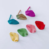 Macaron Healing Iron Spray Paint Earrings