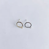 Copper Plated Real Ring Earrings Material Accessories
