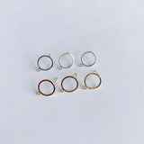 Copper Plated Real Ring Earrings Material Accessories
