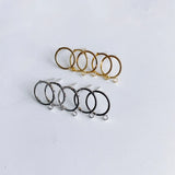 DIY Copper Plated Real Ring Earrings Material Accessories
