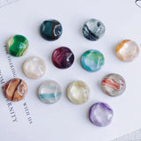DIY Retro Geometric Round Resin Patch