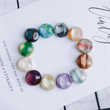 DIY Retro Geometric Round Resin Patch