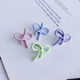 Summer Alloy Bow Hollow Earrings Stud Earrings