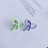 Summer Alloy Bow Hollow Earrings Stud Earrings