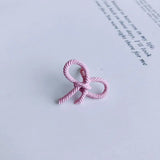 Summer Alloy Bow Hollow Earrings Stud Earrings