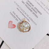 Transparent Rock Shell Resin Pendant Earrings Material