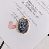Transparent Rock Shell Resin Pendant Earrings Material