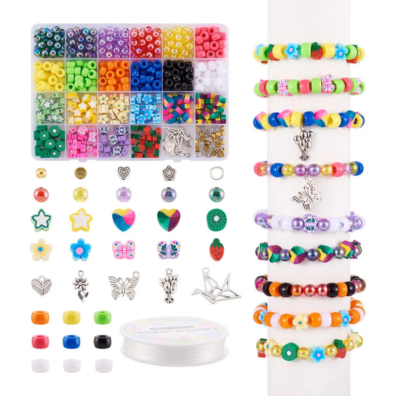 DIY Jewelry Bead Making Kit for Summer Necklace Bracelet