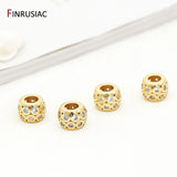 Plated Brass Metal Zircon Beads DIY Jewellery